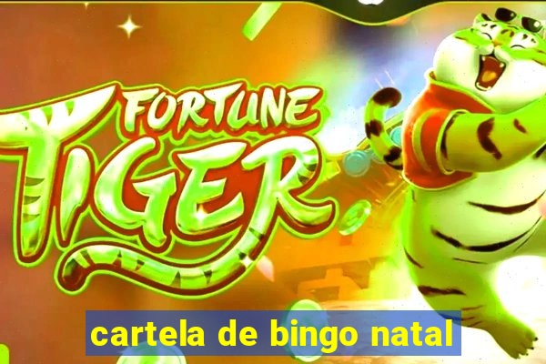 cartela de bingo natal